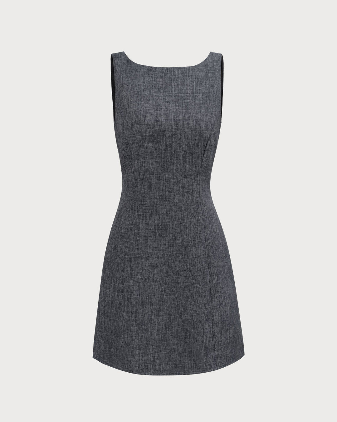 Melina™ | Robe Mini Sans Manches à Col Bateau Élégante