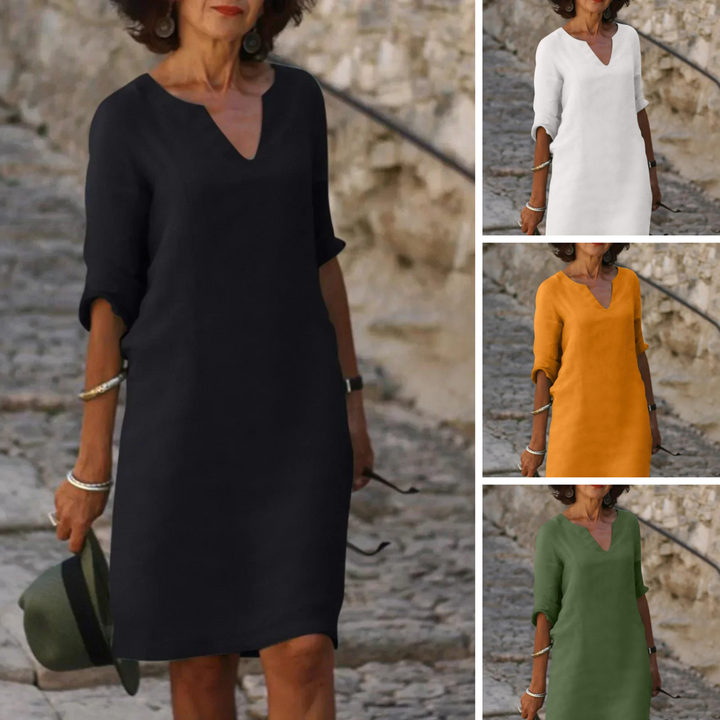 Elsie™ | Robe V-cou Élégante pour Toutes les Occasions