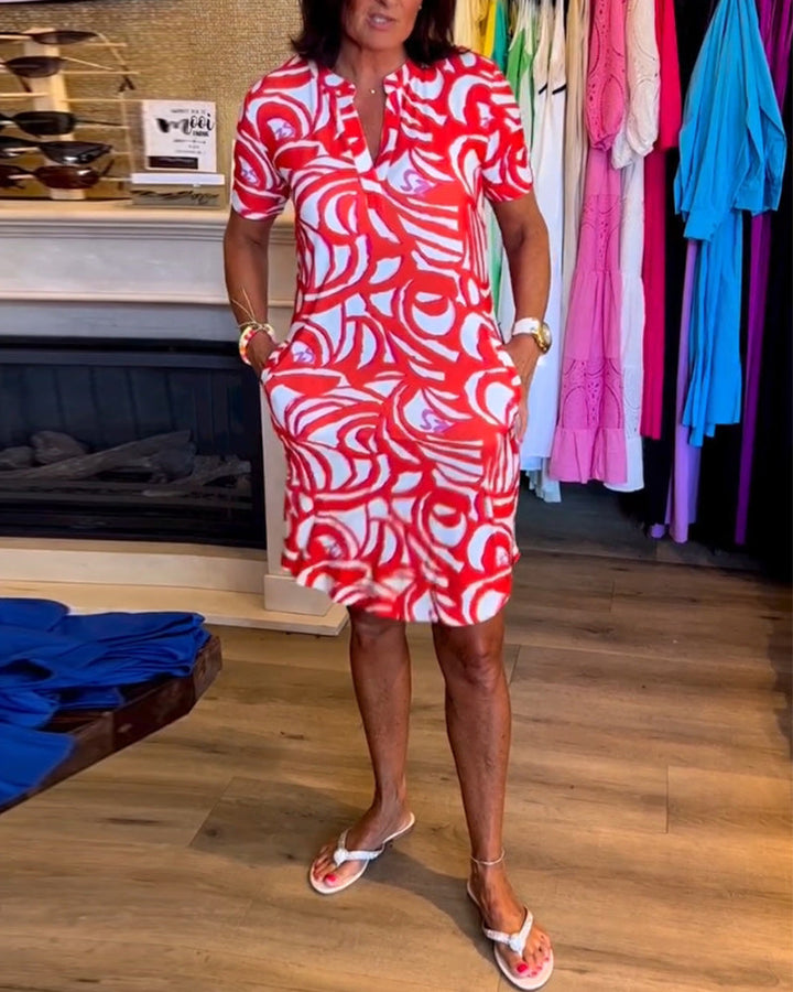 Maeve™ | Robe d'été A-ligne légère avec décolleté en V