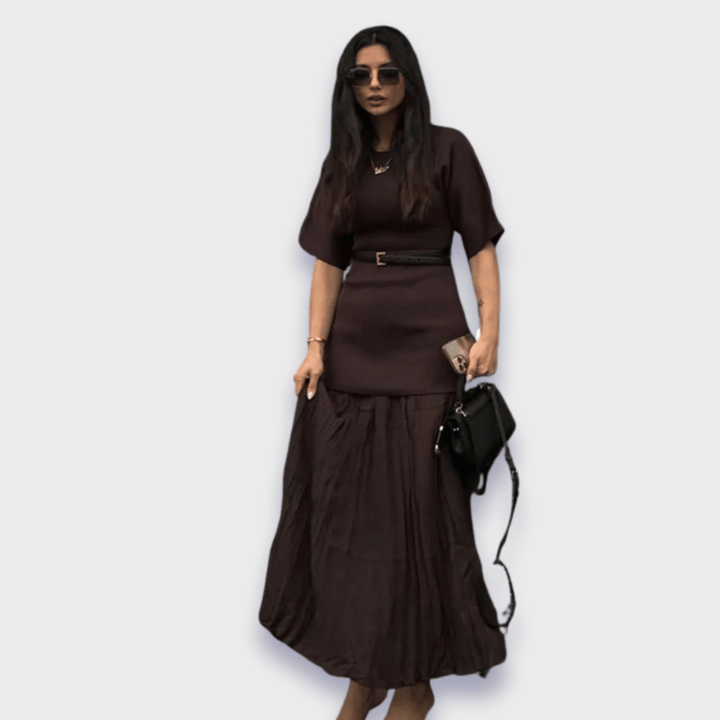 Zelinda | Robe élégante en tissu premium