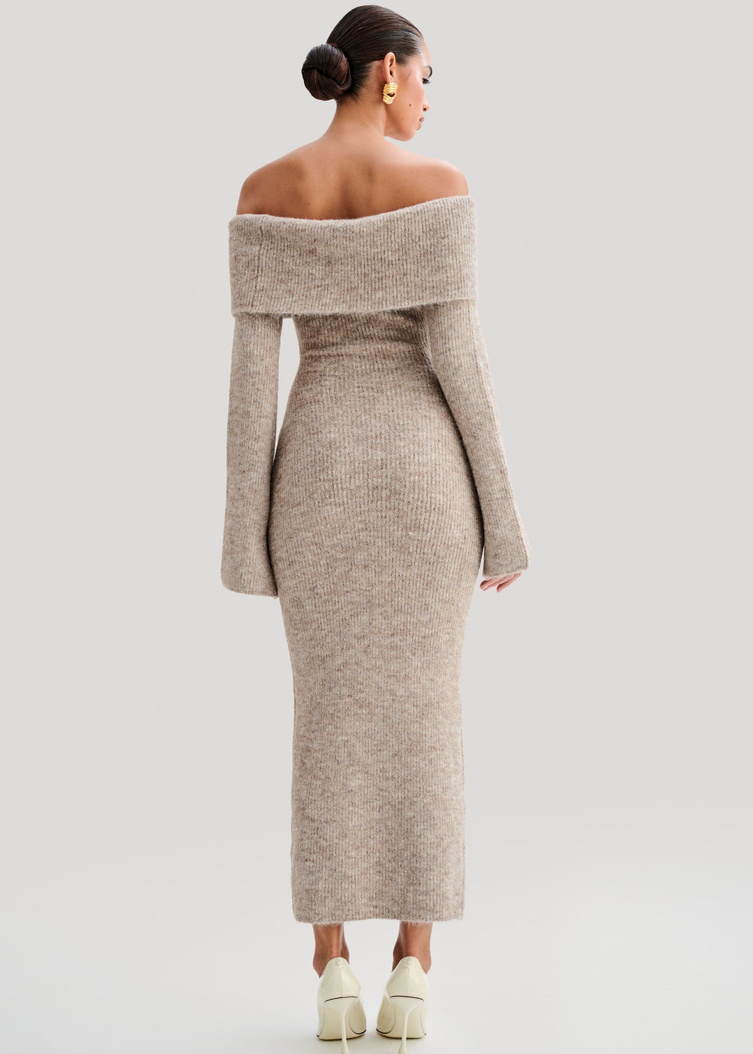 Sophie™ | Robe Midi Épaules Dénudées Élégante