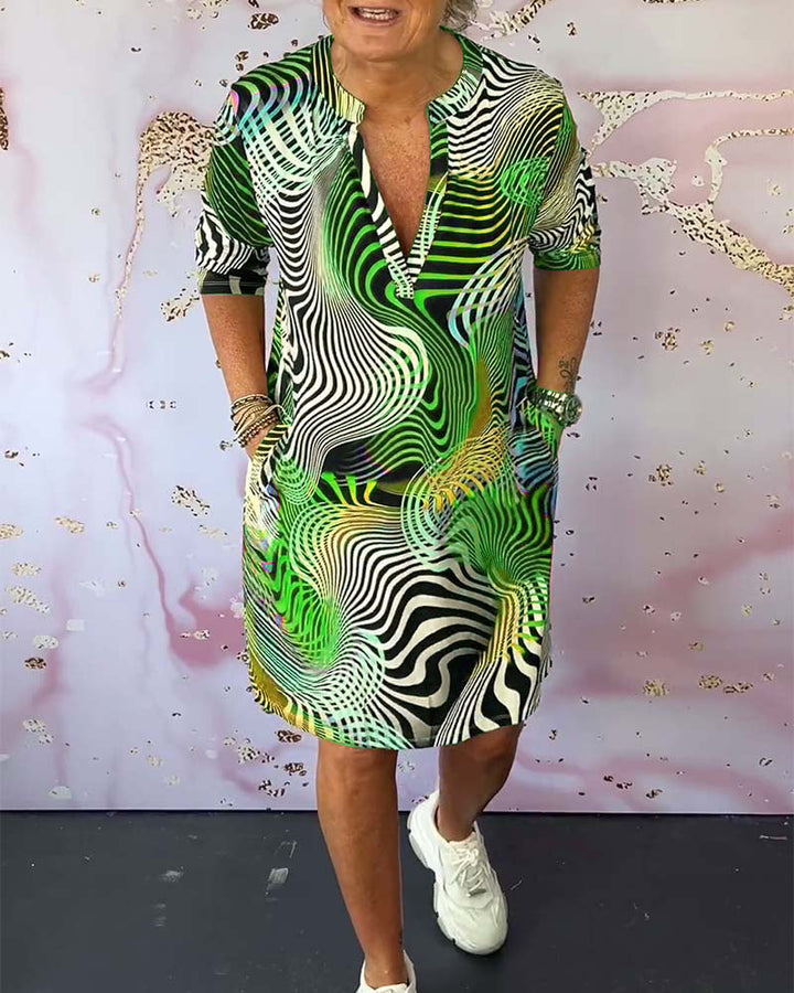 Bellara™ | Robe V-cou Colorée