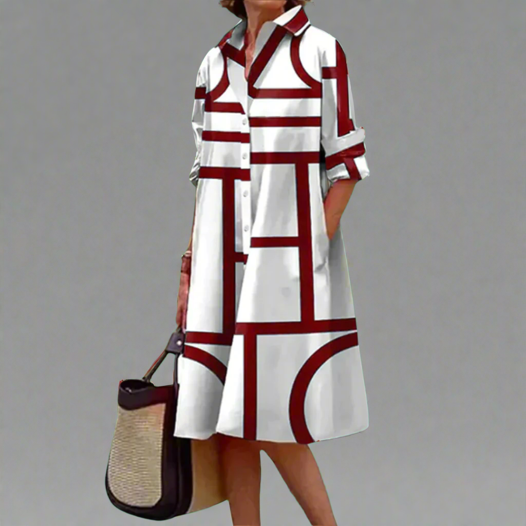 Greer - Robe Chemise à imprimé géométrique