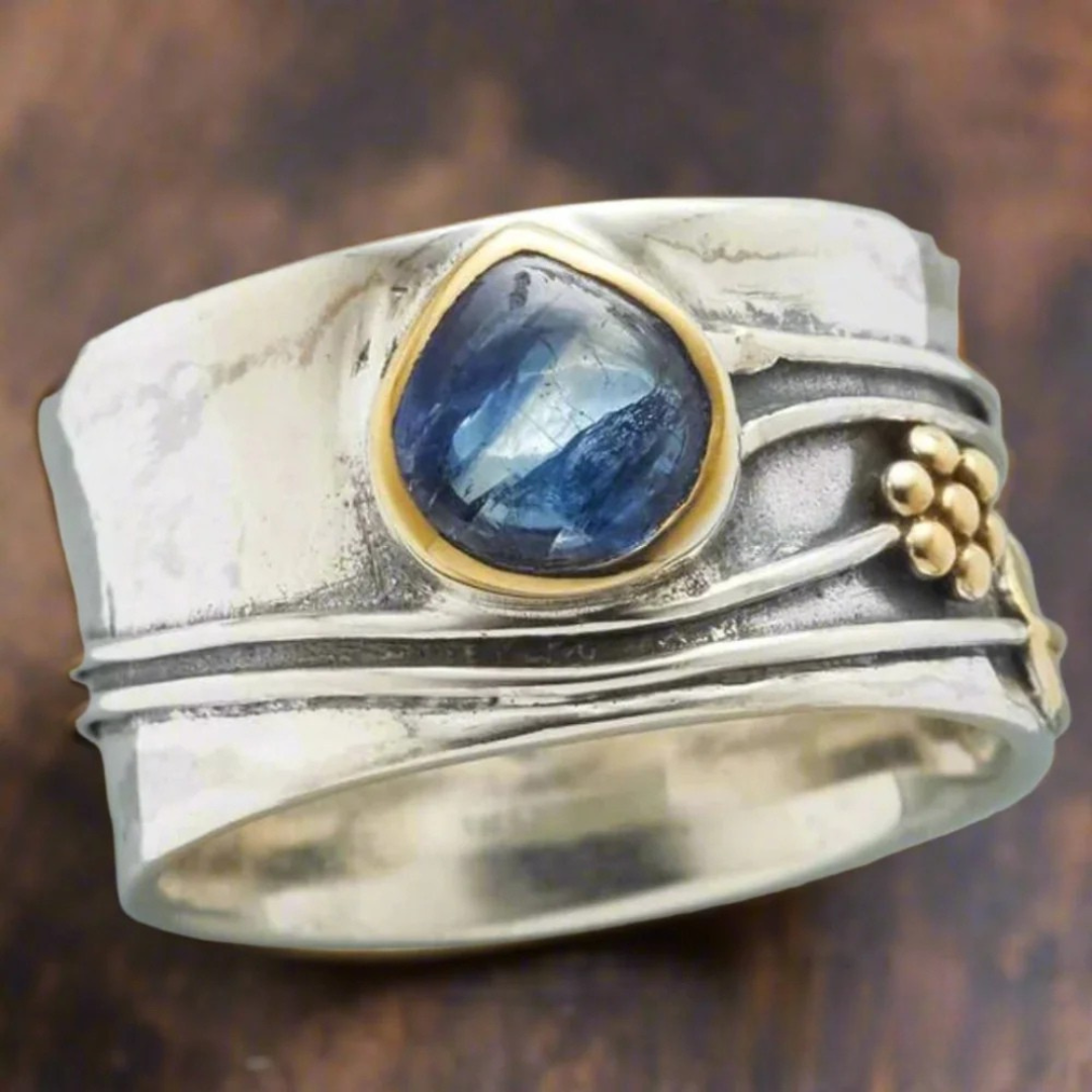Bague de Méditation en Pierre Précieuse Bohémienne