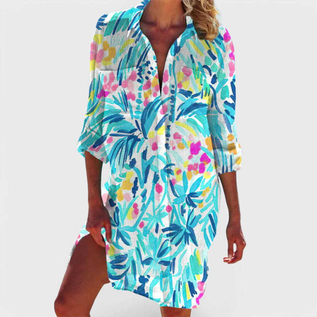 MARTINA | ROBE CHEMISE D'ÉTÉ LÉGÈRE