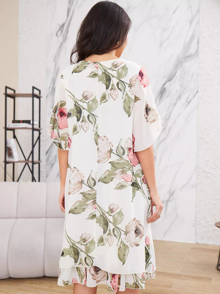 Azura™ | Robe à manches mi-longues avec motif floral