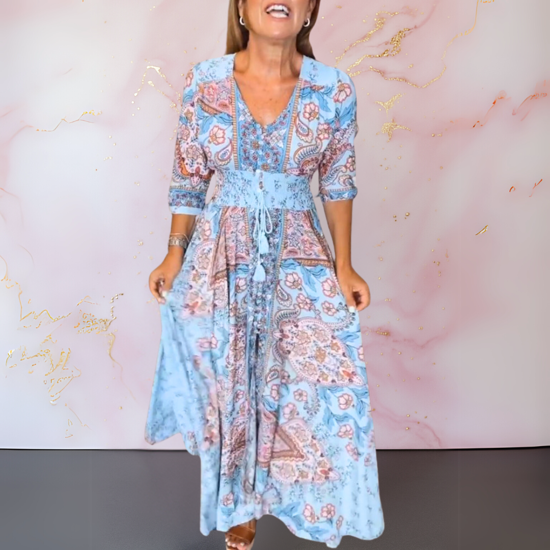 Marga™ | Robe d'été élégante avec décolleté en V