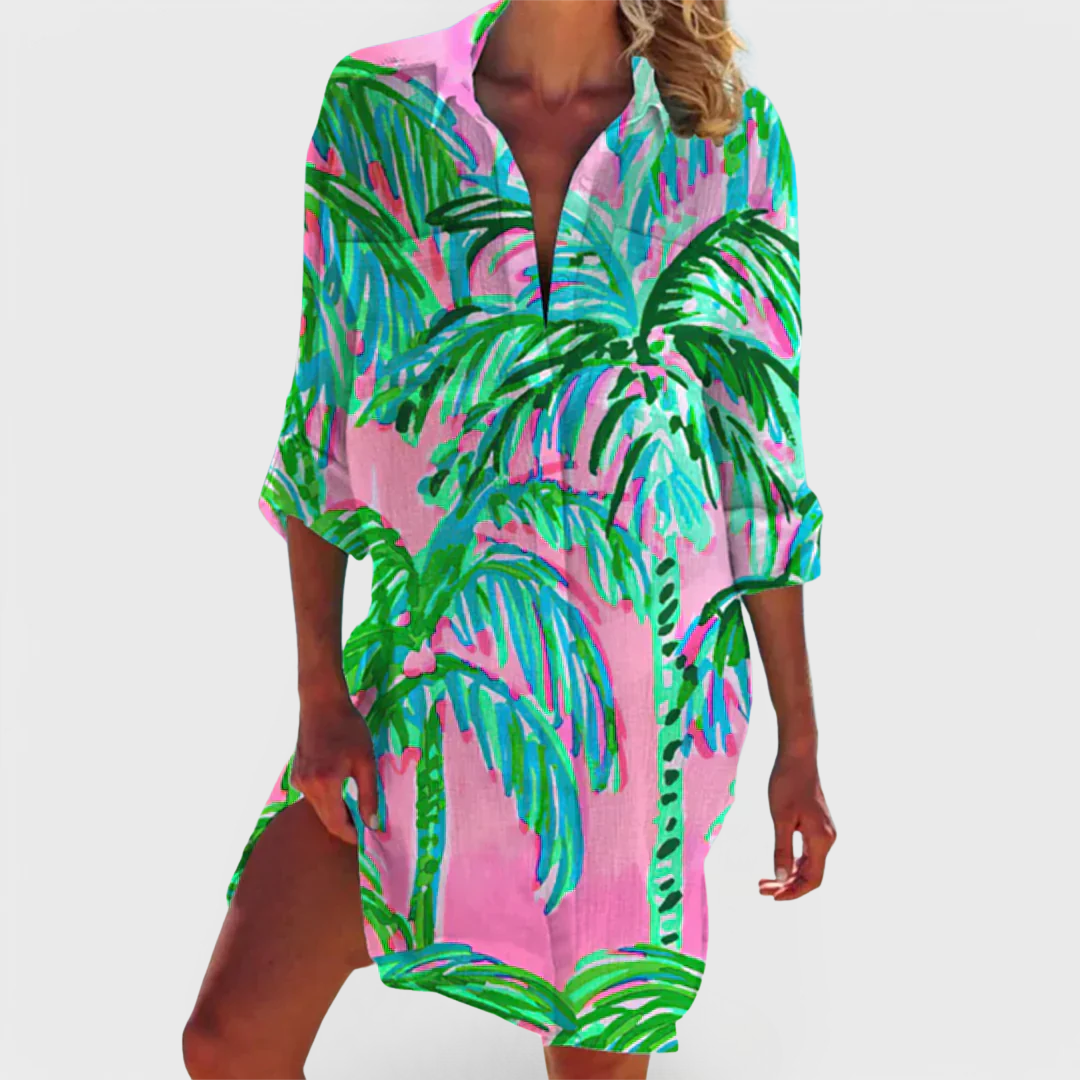 FRIDA | ROBE CHEMISE D'ÉTÉ LÉGÈRE