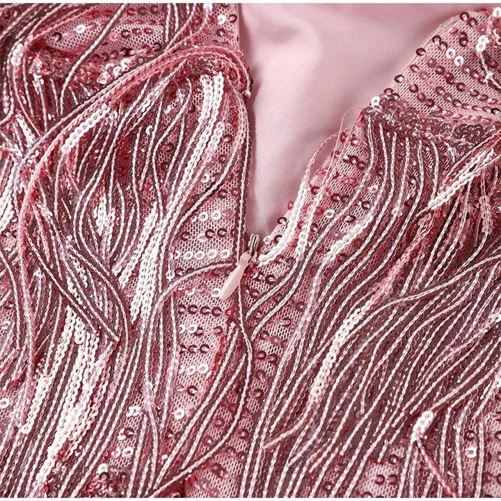 Lyras™ | Mini Robe Élégante avec Plumes