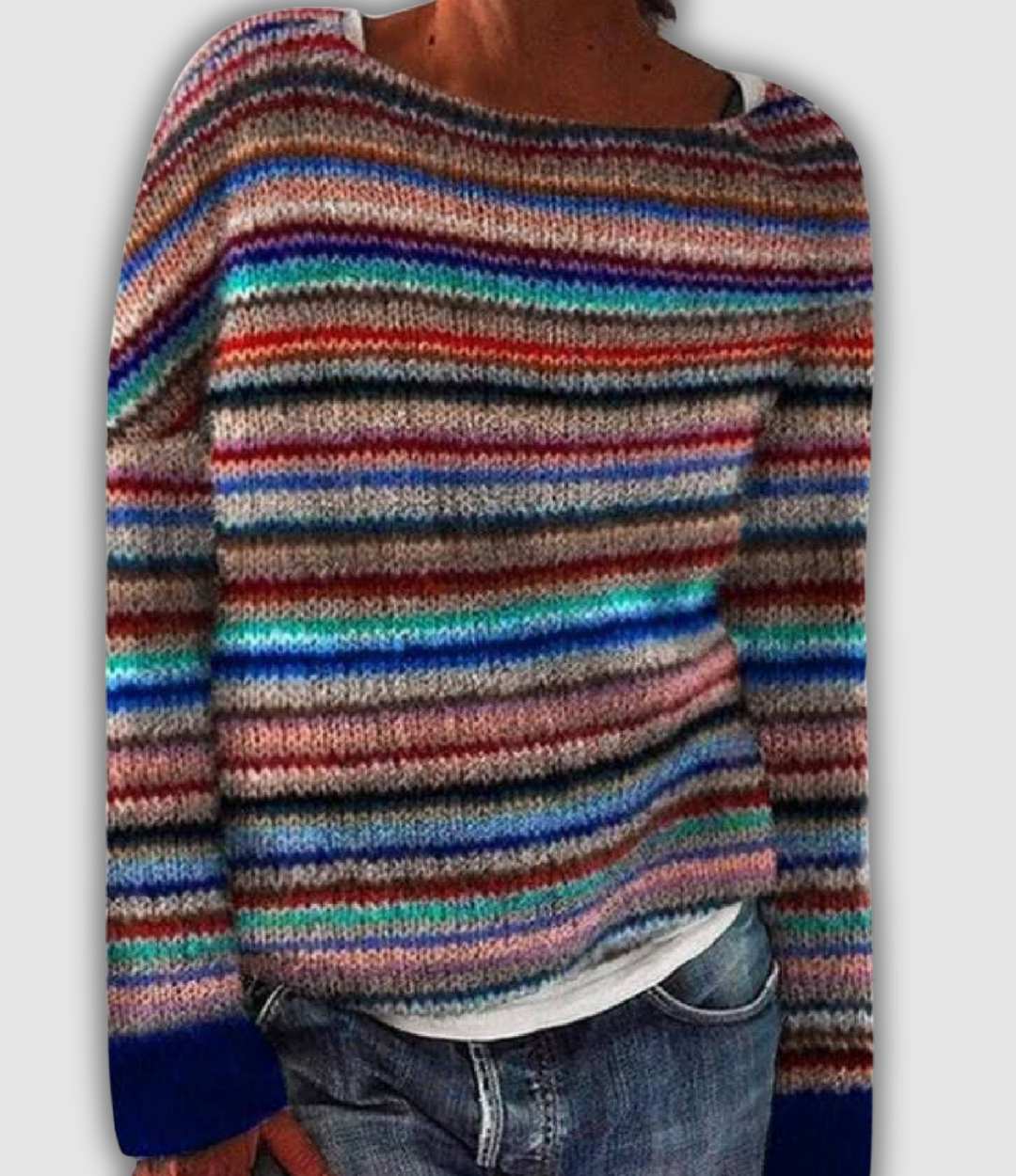 Jorina - Pull rétro confortable