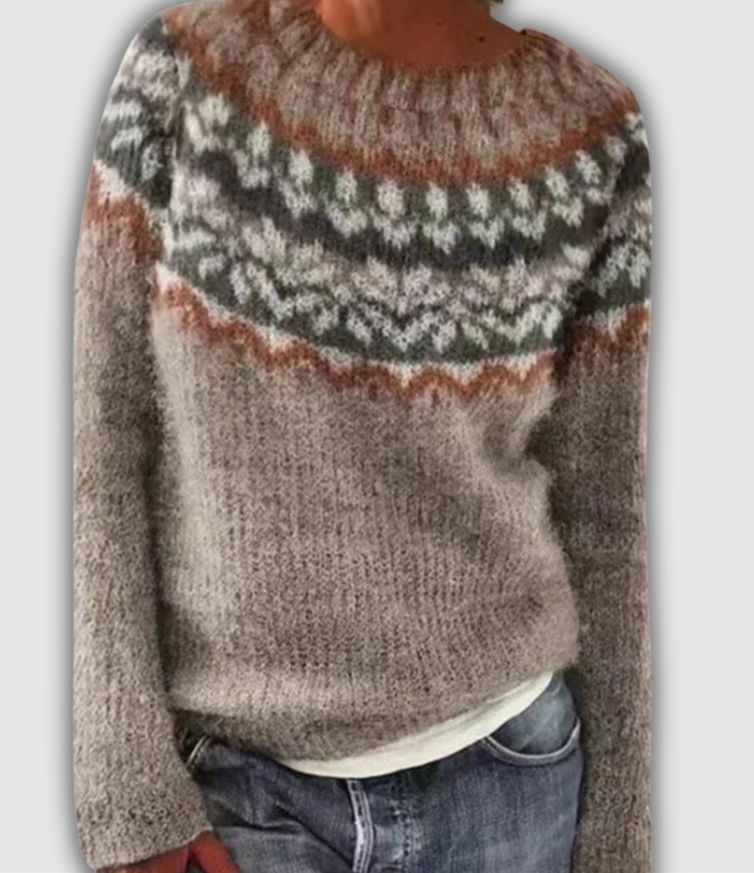 Thalea - Pull rétro confortable