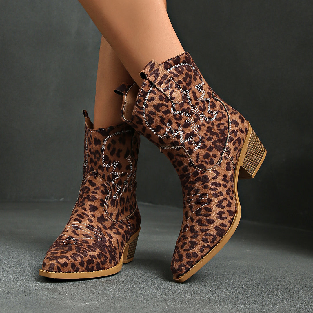 Mireya - Bottes léopard