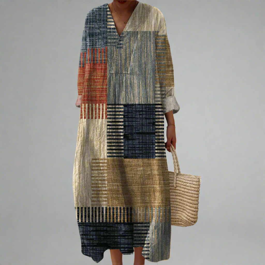 Julie™ | Robe géométrique élégante