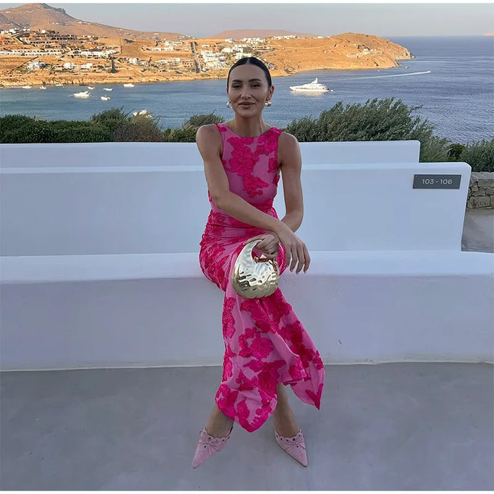 Alora™ | Robe Élégante à Fleurs