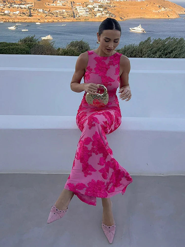 Alora™ | Robe Élégante à Fleurs