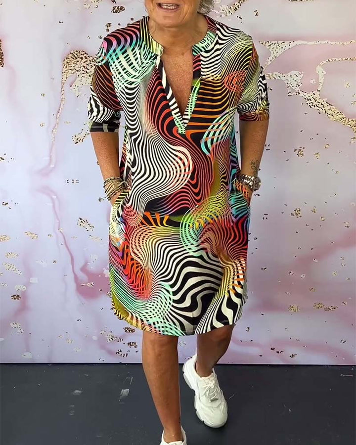 Bellara™ | Robe V-cou Colorée