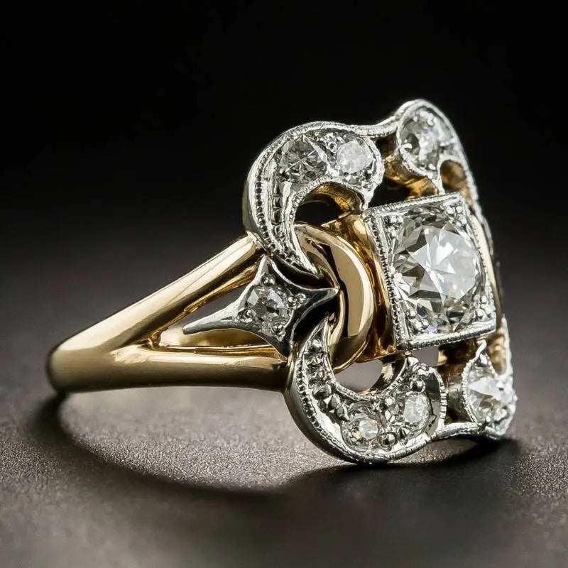 Bague en Zirconium Vintage