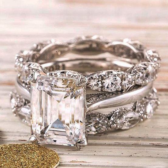 Bague en Argent Vintage Éclatante