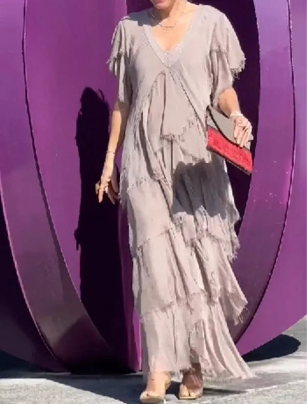 Fayla™ | Robe Longue Élégante avec Motif Floral