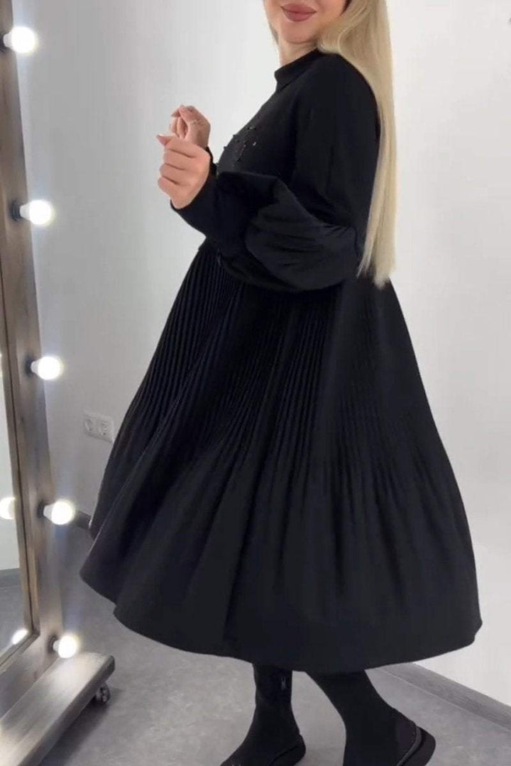 Aelvyna™ |  Robe plissée couvrant le ventre