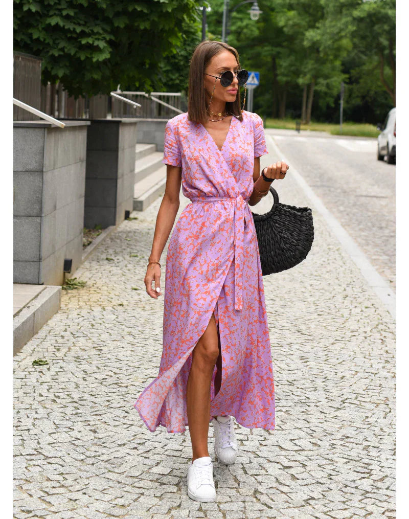 Jade™ | Robe élégante à col en V