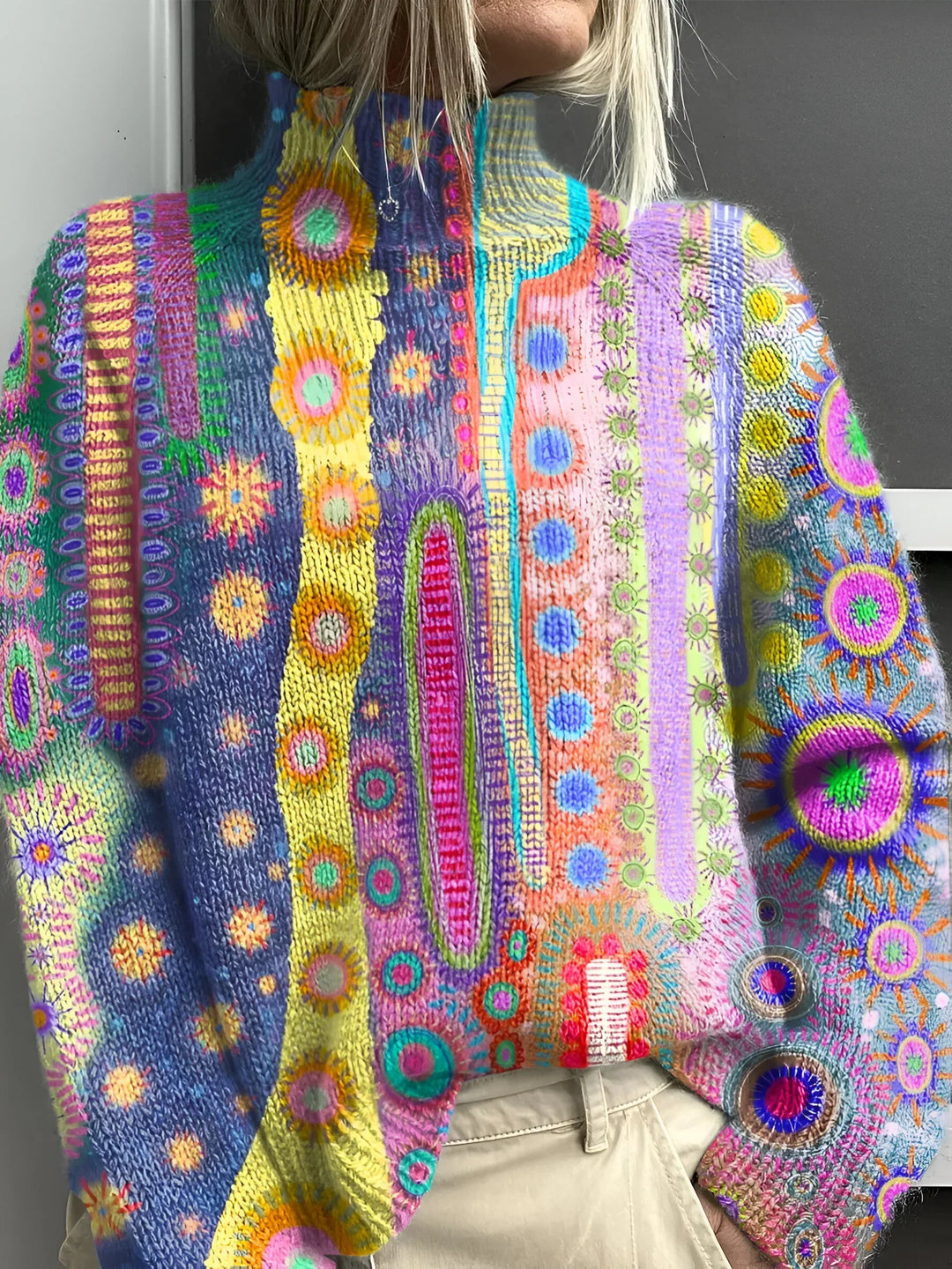 Clyth™ | Pulls colorés à col roulé en tricot