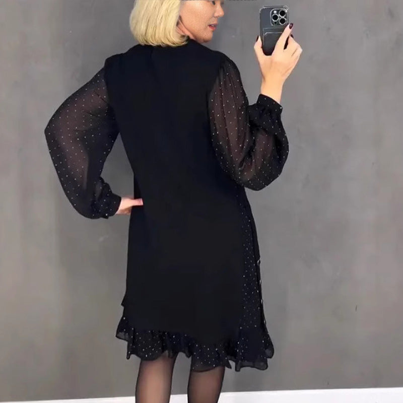 Astrarel™ | Robe élégante à col rond en zirconium