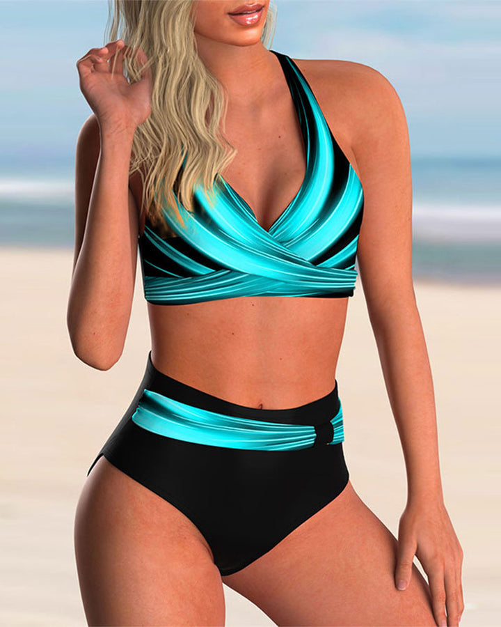 Victoria™ | Ensemble de bikini avec imprimé et détail croisé