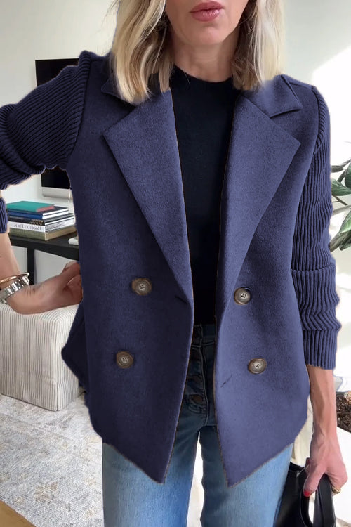 Elvora™ | Blazer Élégant avec Manches Contrastées