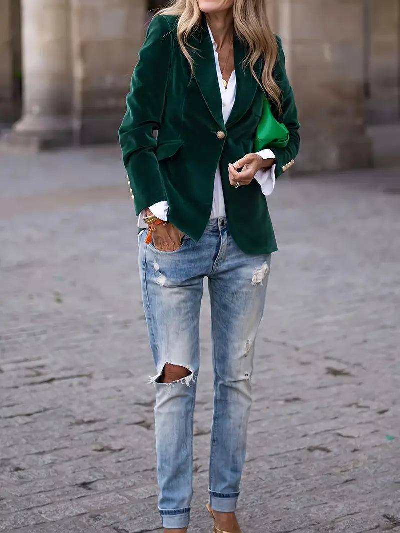Velyn™ | Blazer Élégant et Polyvalent