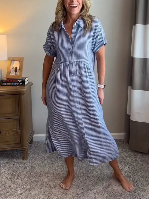 Linar™ | Robe chemise rayée