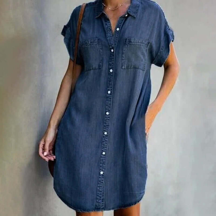 Rilu™ | Robe chemise boutonnée élégante et décontractée