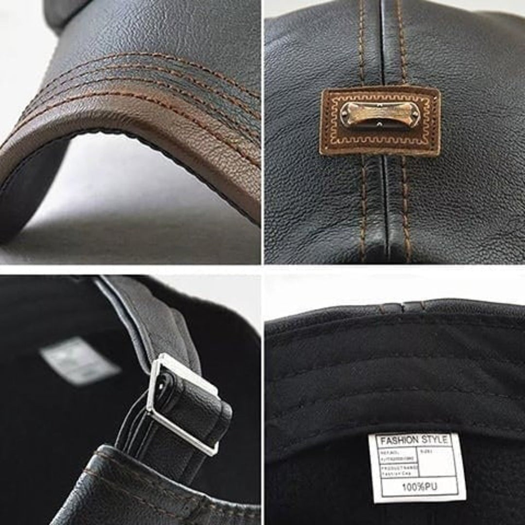 Elya™ | Casquette en cuir unisexe stylée