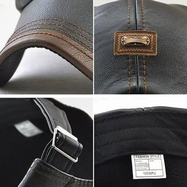 Elya™ | Casquette en cuir unisexe stylée