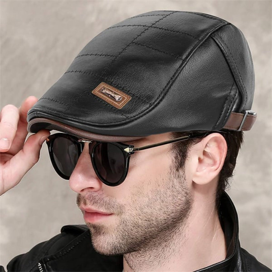 Elya™ | Casquette en cuir unisexe stylée