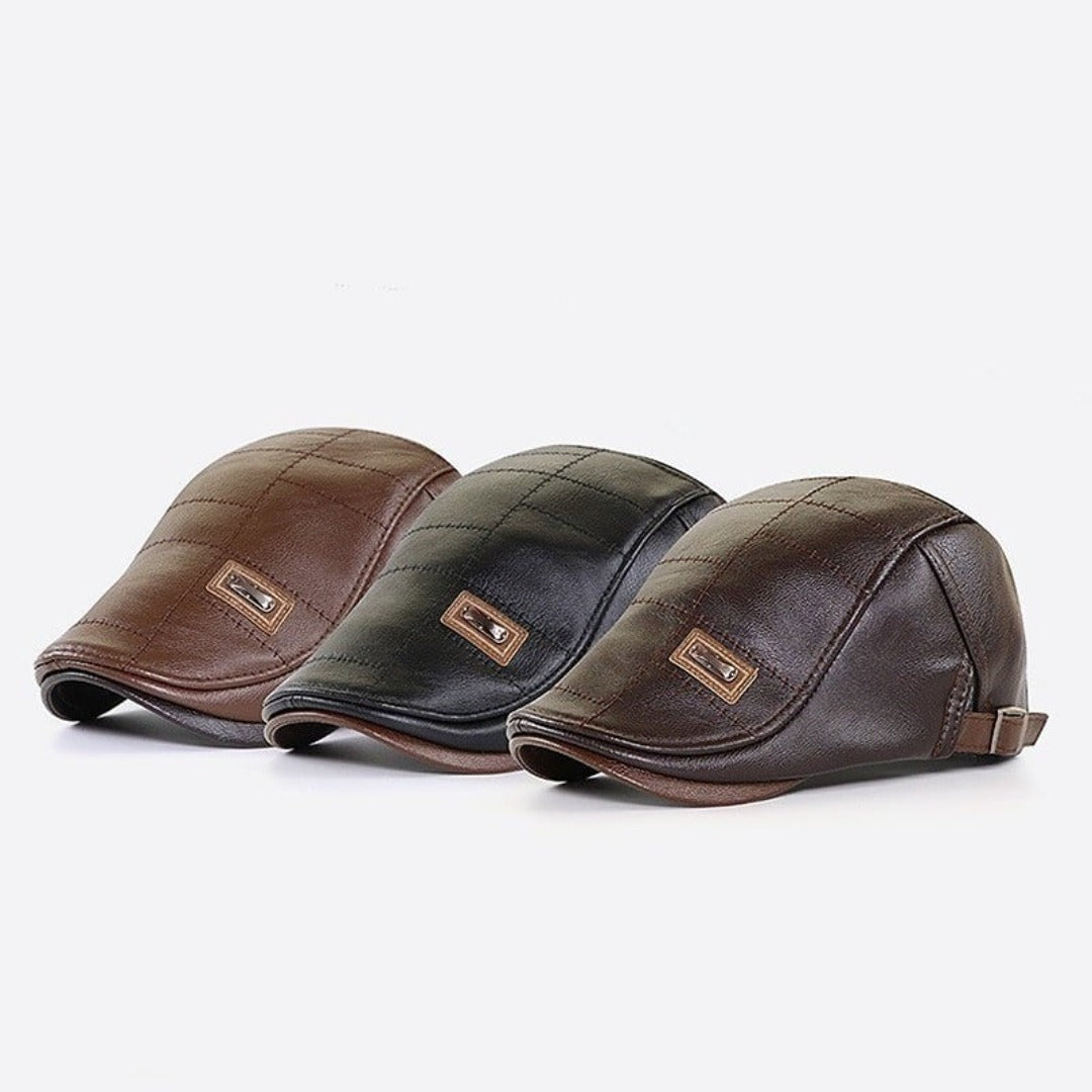 Elya™ | Casquette en cuir unisexe stylée