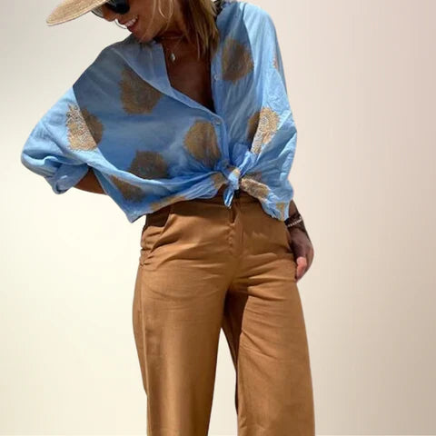 Ossen™ | Blouse Chic et Légère pour Journées Ensoleillées