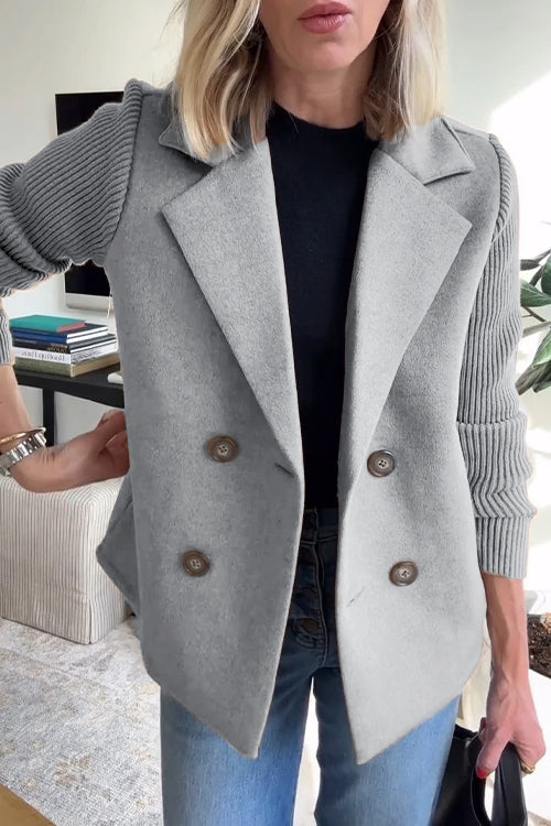 Elvora™ | Blazer Élégant avec Manches Contrastées