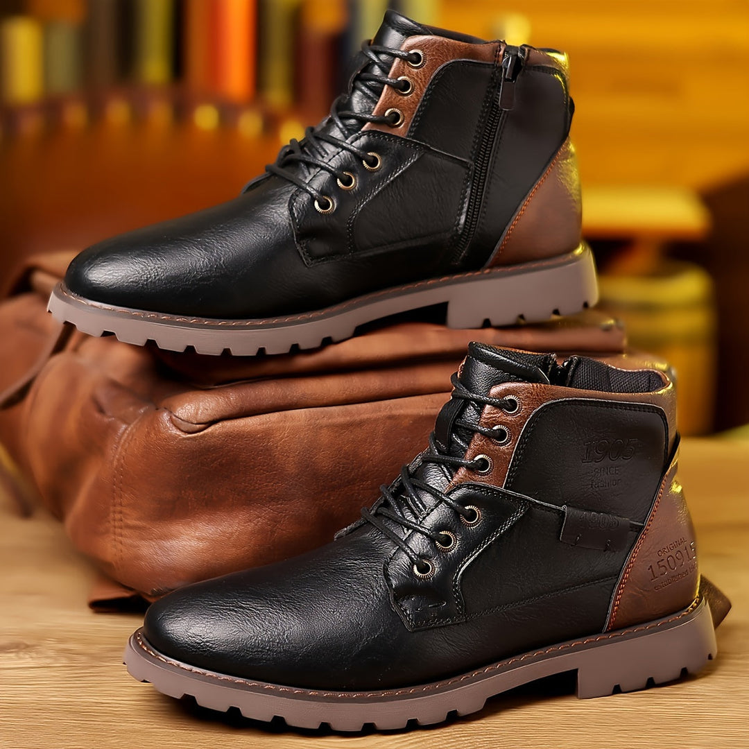 Aron™ | Bottes en cuir vintage à lacets