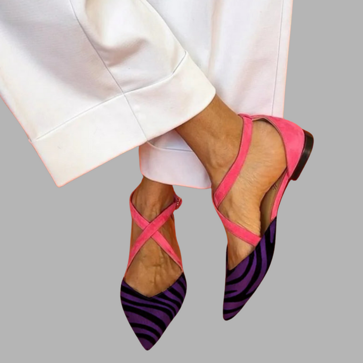Orlanda | Ballerines à lanières avec garantie de confort