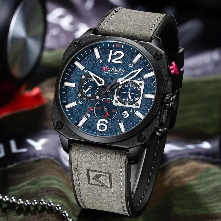 Montre Quartz en Cuir d'Affaires™ - Olsen & Olsen