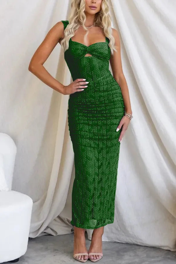 Cerona™ | Robe Maxi en Tulle Froncée