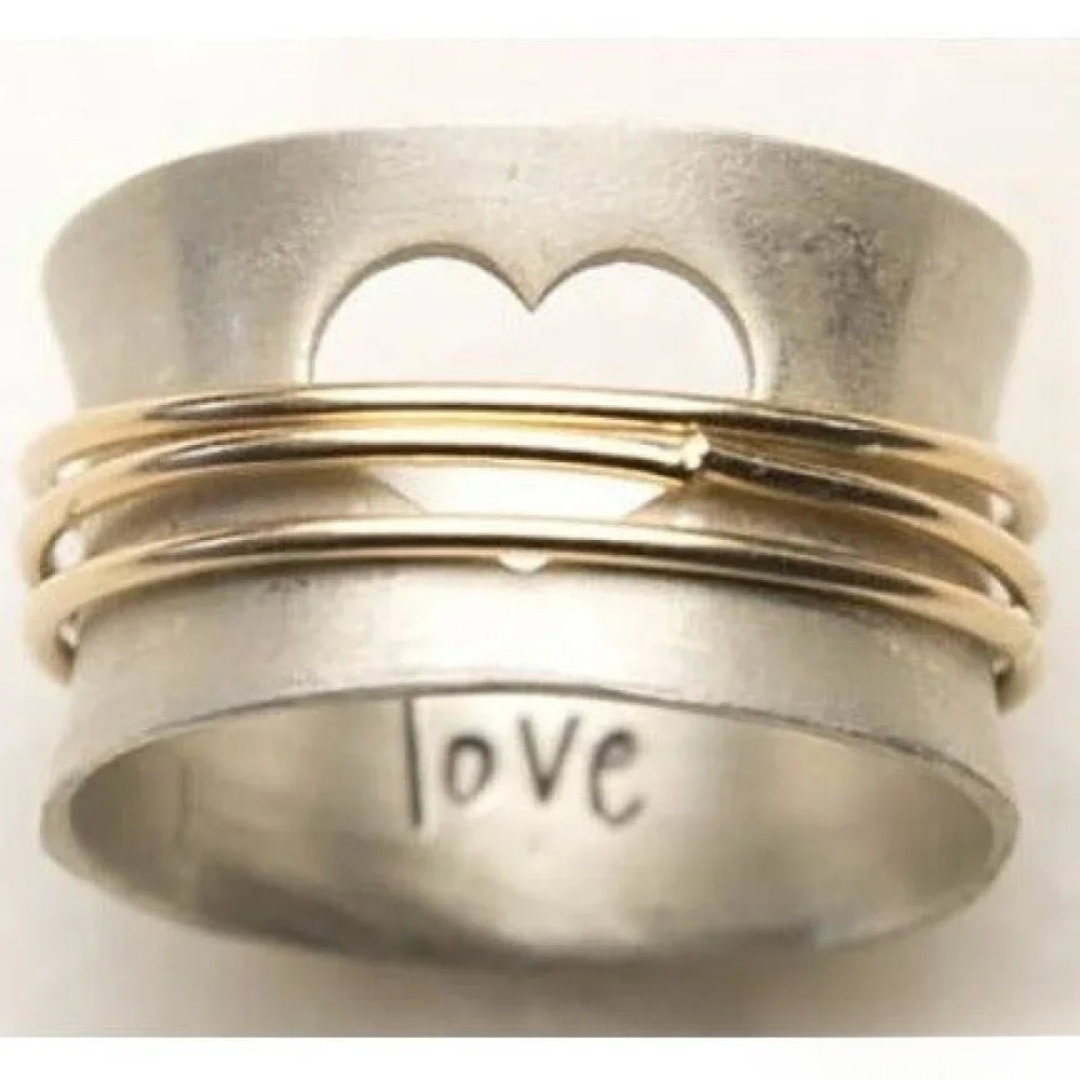 Bague d'amour vintage précieuse