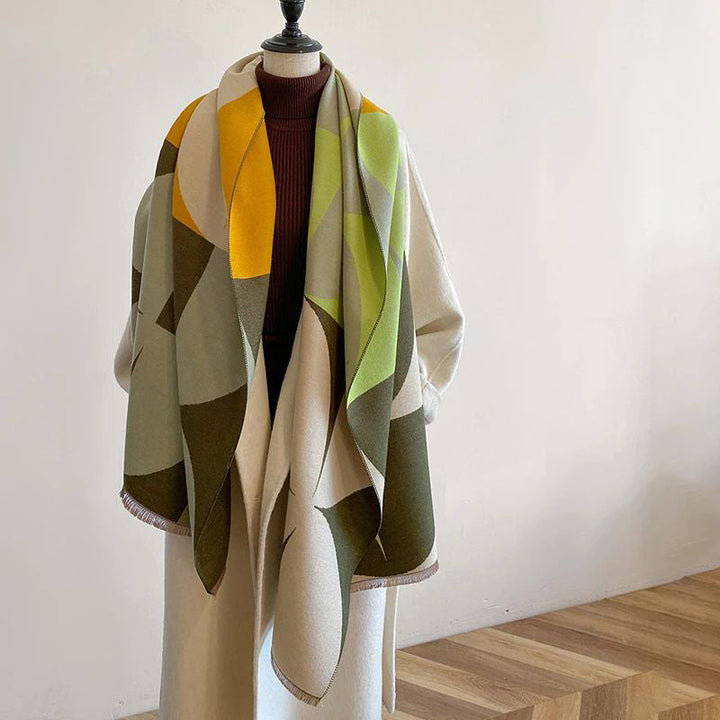 Aelvoria™ | Écharpe chaude à motifs géométriques