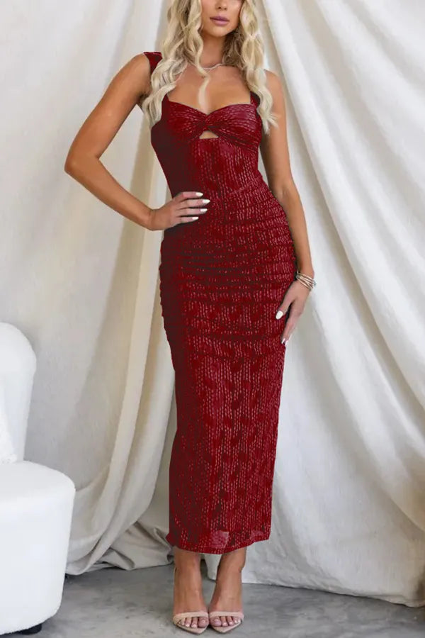 Cerona™ | Robe Maxi en Tulle Froncée