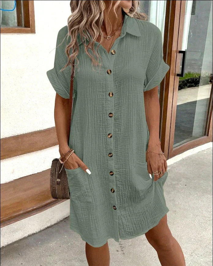Sira™ | Robe Polo Chic pour un Style Quotidien Sans Effort