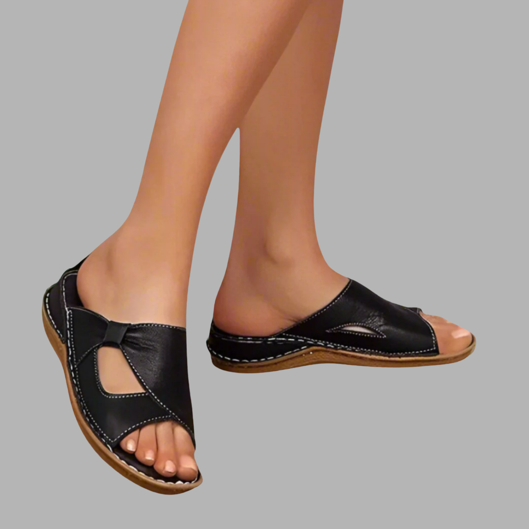 Chlotberga | Sandales en cuir orthopédiques premium pour le confort