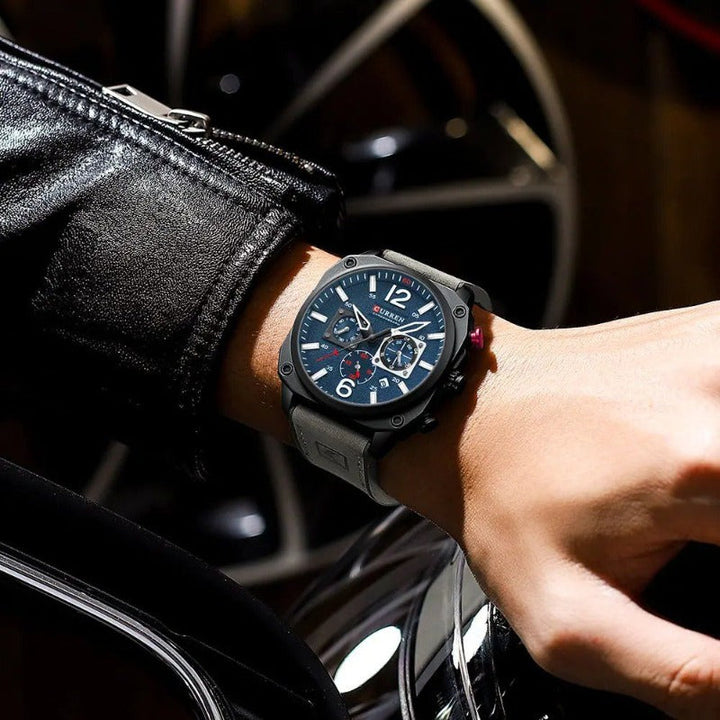 Montre Quartz en Cuir d'Affaires™ - Olsen & Olsen