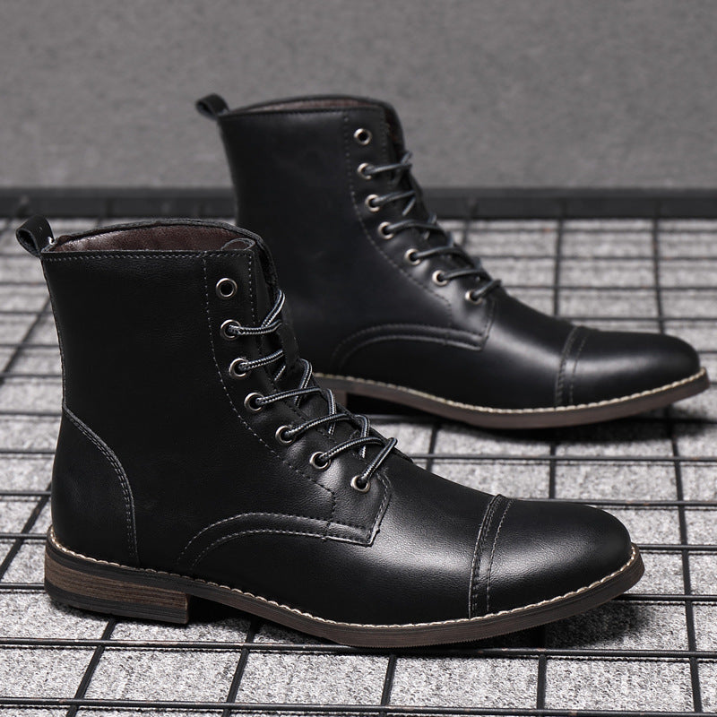 Elyvora™ | Bottes Élégantes en Cuir pour Homme