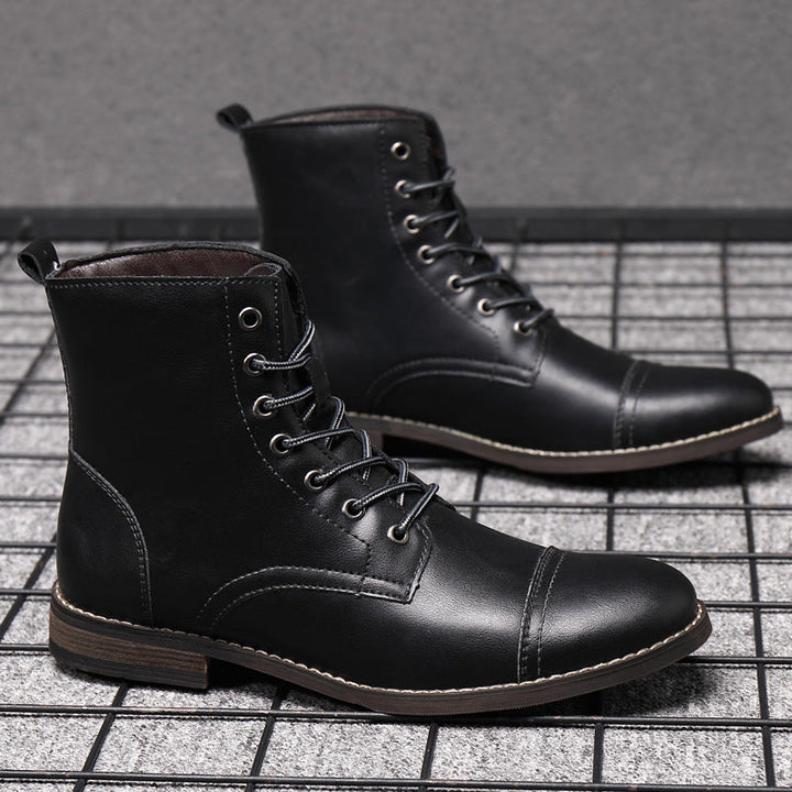 Elyvora™ | Bottes Élégantes en Cuir pour Homme